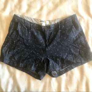 Old Navy Polka Dotted Lenin Blend Everyday Shorts